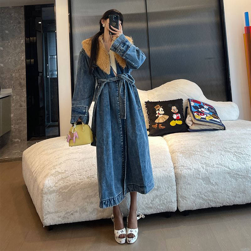 fAUXFURCOLLARDENIMCOAT